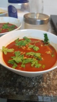 מרק עגבניות עם פסטה