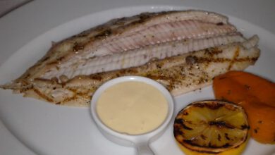 דג סול בתנור ברוטב חרדל ומיונז